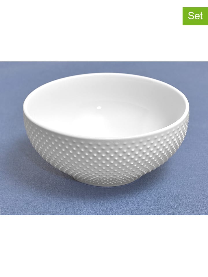 Laguiole Miski (6 szt.) "Serenity" w kolorze białym - Ø 15 cm rozmiar: onesize