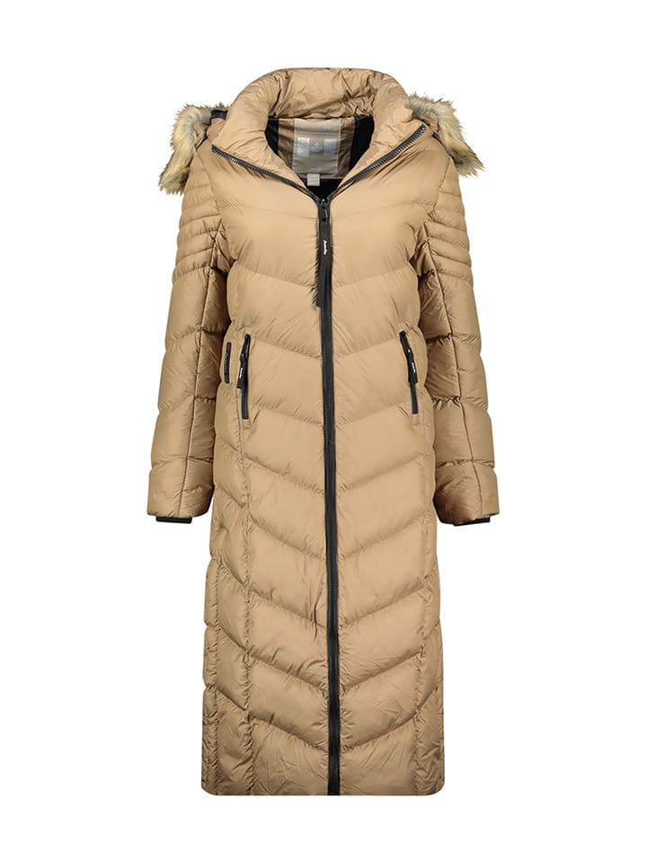 Canadian Peak Płaszcz zimowy "Capucineak" w kolorze jasnobrązowym rozmiar: XXL