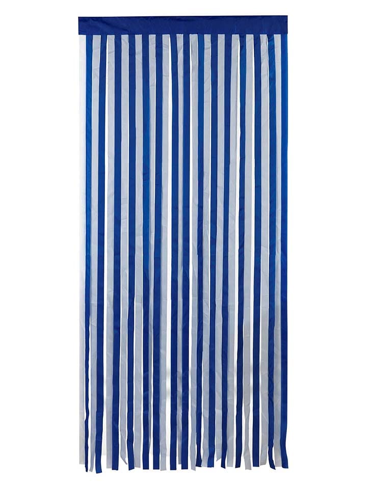 Wenko Kurtyna drzwiowa w kolorze niebiesko-białym - dł. 200 x 90 cm rozmiar: onesize