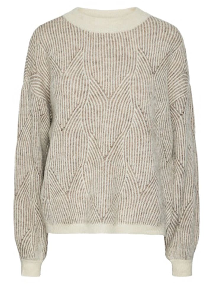 Pieces Sweter w kolorze beżowym rozmiar: L