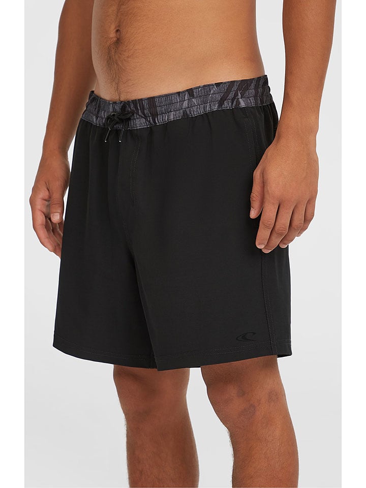 O'Neill Szorty kąpielowe "Pocket Print" w kolorze czarnym rozmiar: XL