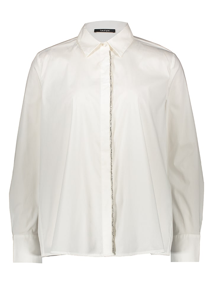 TAIFUN Bluzka w kolorze białym rozmiar: 42