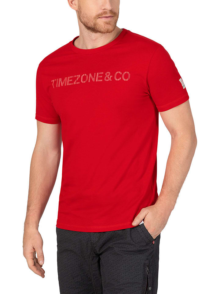 Timezone Koszulka w kolorze czerwonym rozmiar: 3XL