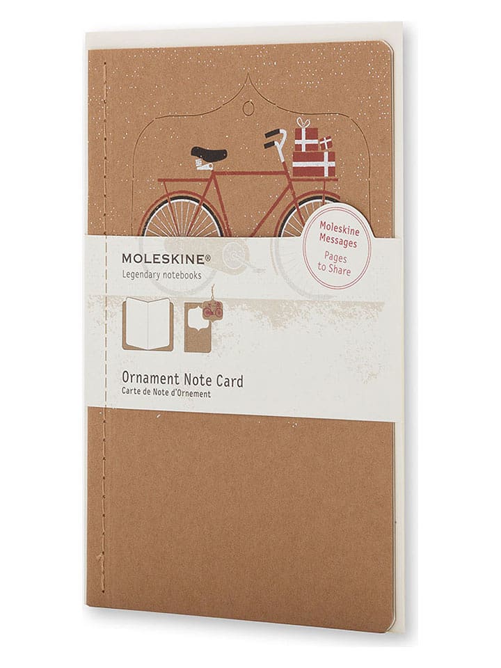 Moleskine Notatnik wiszący "Bicicletta" w kolorze beżowym - 13 x 21 cm rozmiar: onesize