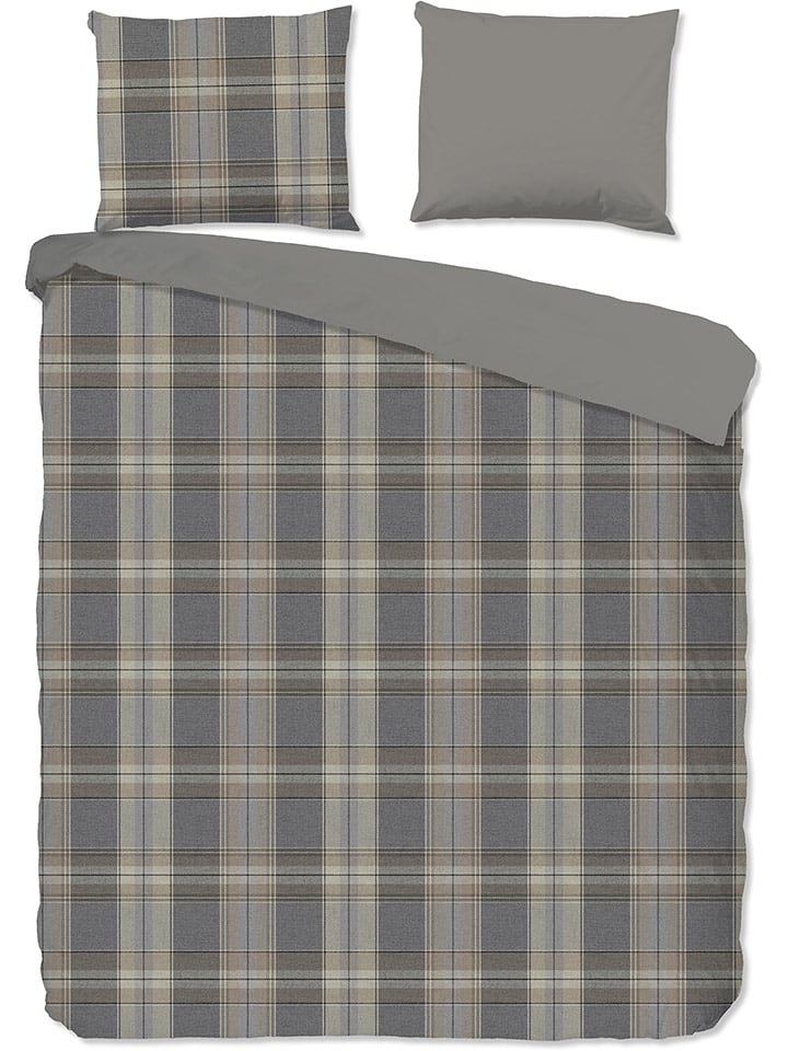 Good Morning Komplet pościeli "Jacoba" w kolorze szaro-beżowym rozmiar: 240x220 cm