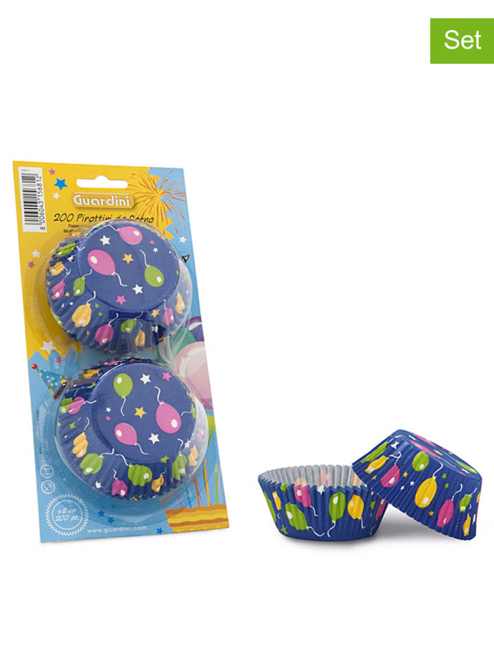 Guardini Foremki w kolorze niebieskim na muffiny - 2x 200 szt. rozmiar: onesize