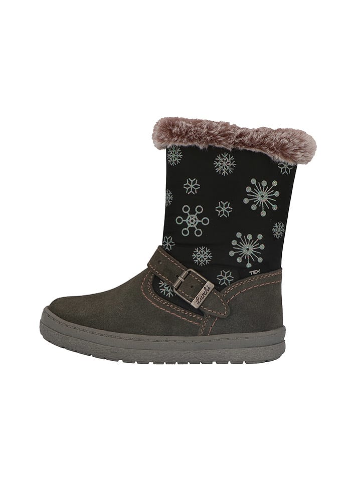 Lurchi Skórzane botki "Astral" w kolorze szarym rozmiar: 30