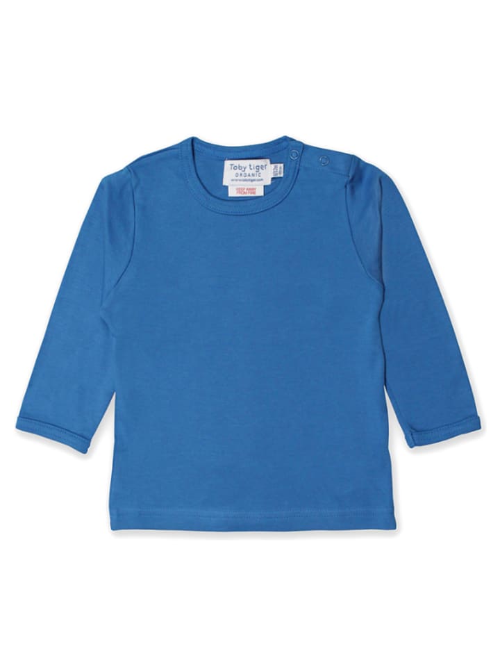 Toby Tiger Koszulka w kolorze niebieskim rozmiar: 92