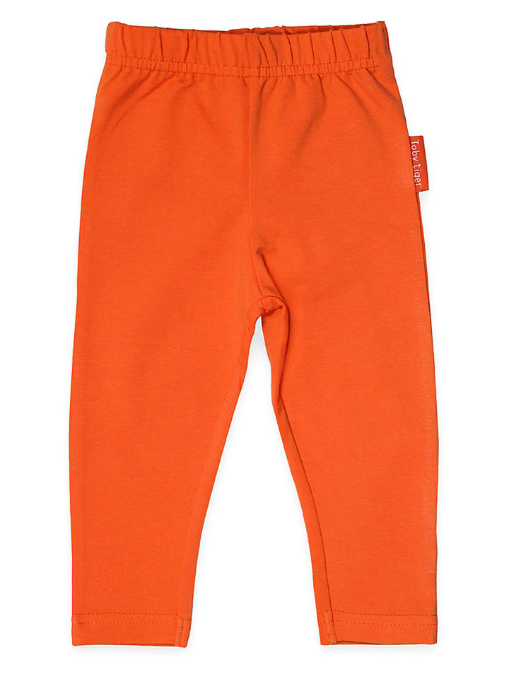 Toby Tiger Legginsy w kolorze pomarańczowym rozmiar: 92