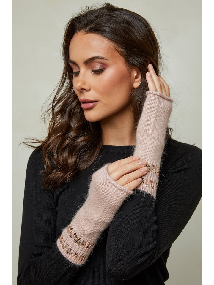 Soft Cashmere Rękawiczki w kolorze jasnoróżowym rozmiar: onesize