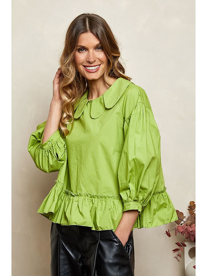 Joséfine Bluzka "Doronne" w kolorze zielonym rozmiar: L