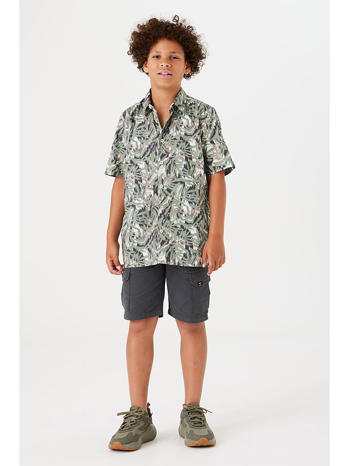 Garcia Koszula w kolorze oliwkowo-biało-czarnym rozmiar: 140/146