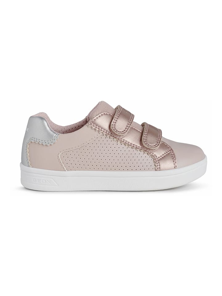 Geox Sneakersy "Djrock" w kolorze srebrno-jasnoróżowym rozmiar: 31