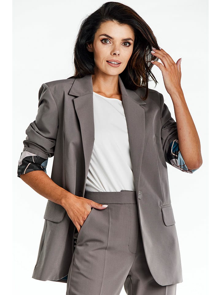 Awama Blezer w kolorze szarym rozmiar: S