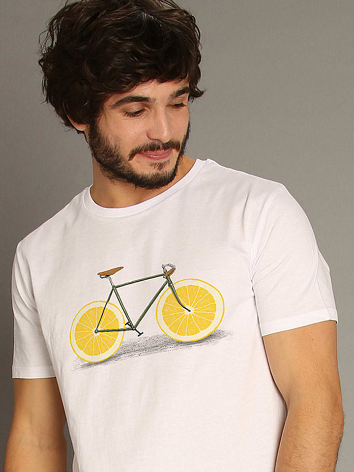 WOOOP Koszulka "Zest" w kolorze białym rozmiar: M