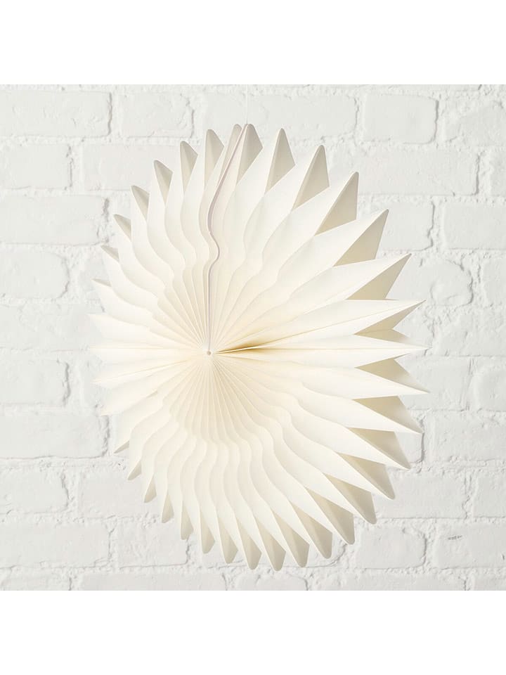 Boltze Zawieszka dekoracyjna "Famina" w kolorze białym - wys. 9 x Ø 40 cm rozmiar: onesize