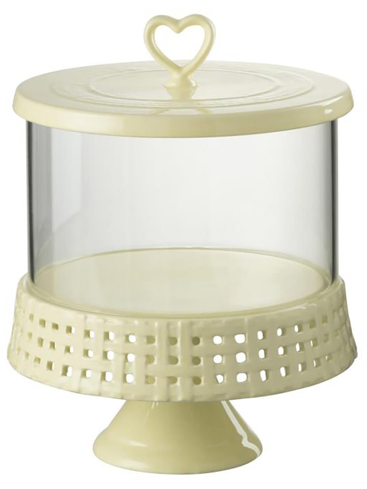 J Line Etażerka w kolorze żółtym - 30 x Ø 22 cm rozmiar: onesize