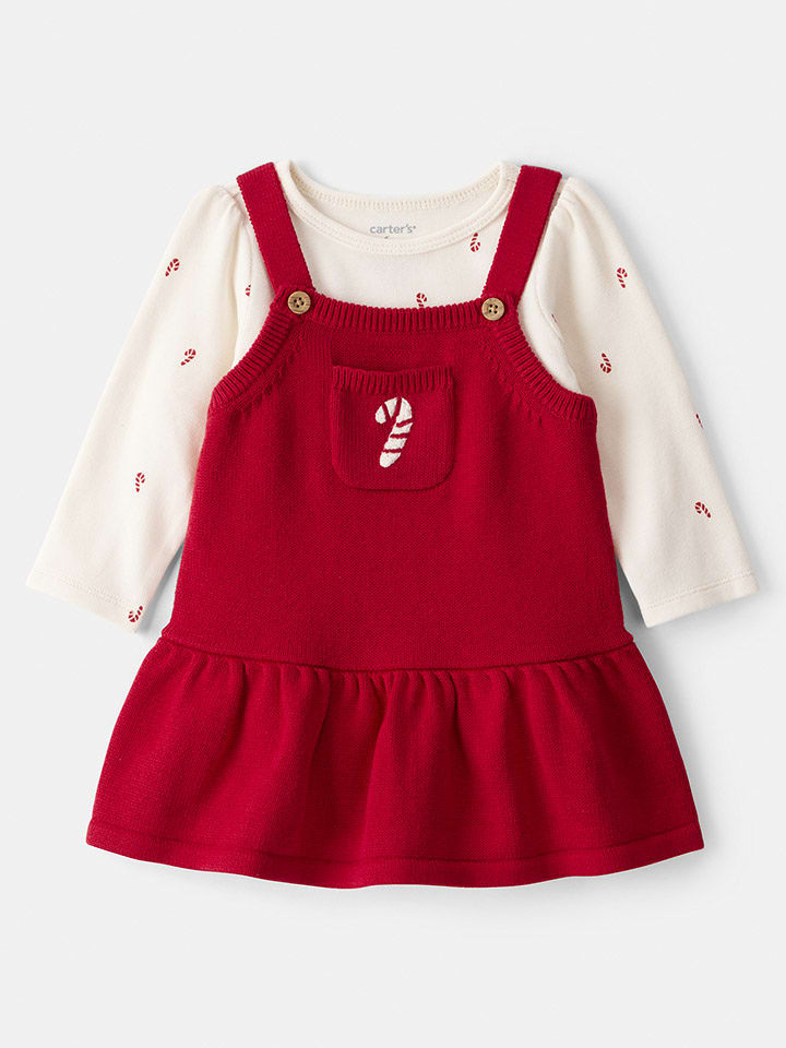 carter's 2-częściowy zestaw w kolorze kremowo-czerwonym rozmiar: 74