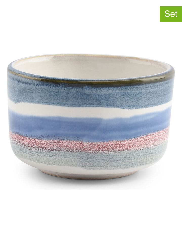 Salt and Pepper Miski (2 szt.) "Palma" w kolorze niebieskim - Ø 10 cm rozmiar: onesize