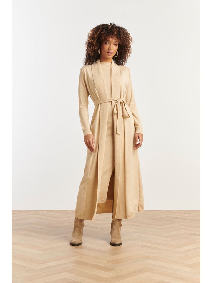 Smashed Lemon Kardigan w kolorze beżowym rozmiar: M