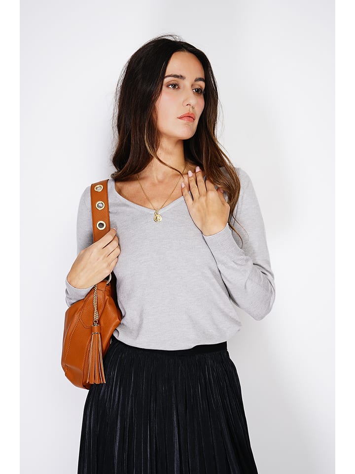 ASSUILI Sweter w kolorze jasnoszarym rozmiar: 40