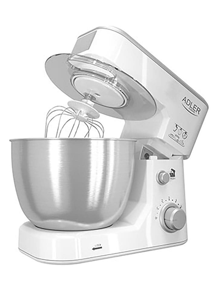 Adler Robot kuchenny "AD 4216" w kolorze srebrno-białym - 4 l rozmiar: onesize