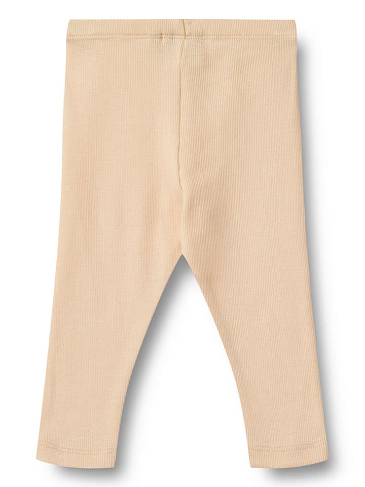 Wheat Legginsy "Maddy" w kolorze beżowym rozmiar: 74