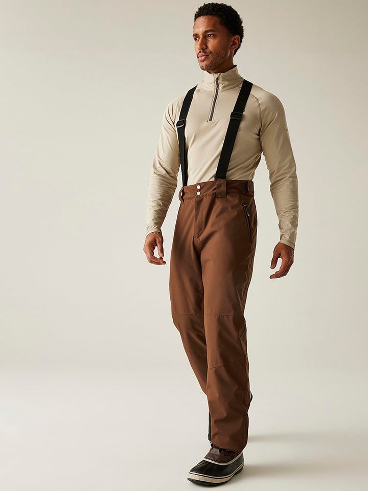 Dare 2b Spodnie narciarskie "Achieve II" w kolorze jasnobrązowym rozmiar: XXL