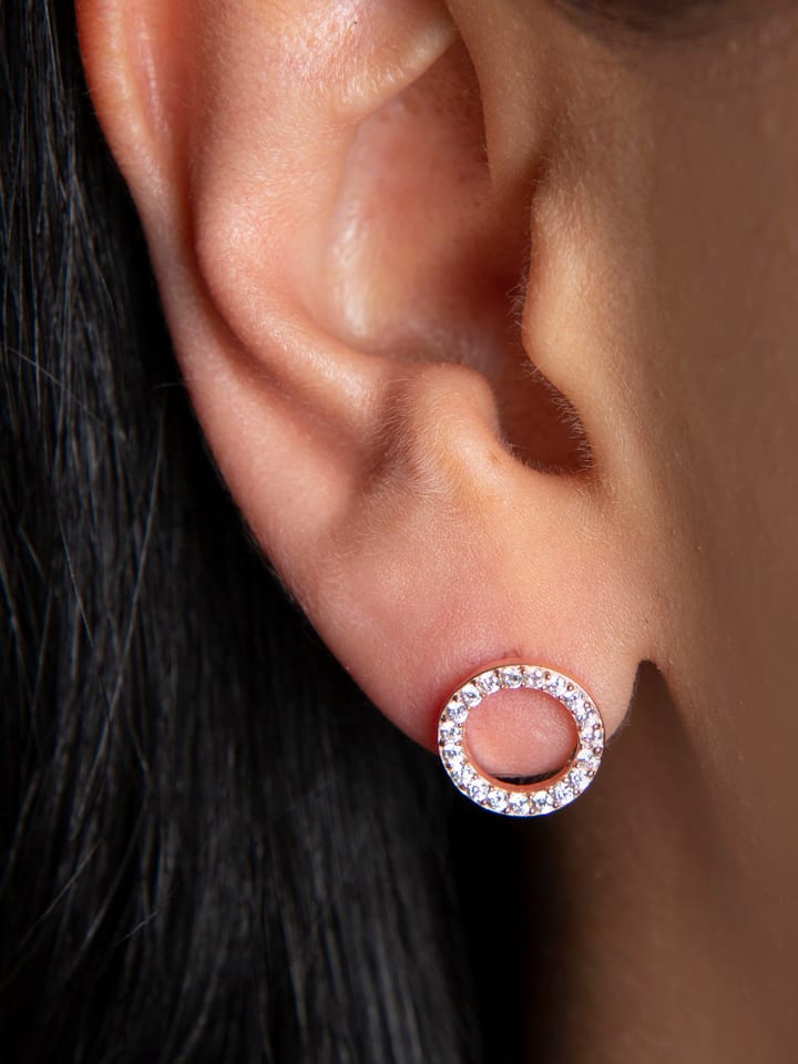 Heliophilia Srebrne kolczyki-wkrętki z cyrkoniami rozmiar: onesize