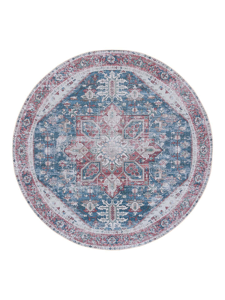 Safavieh Dywan "Tucson" w kolorze beżowo-niebieskim rozmiar: 122x122 cm