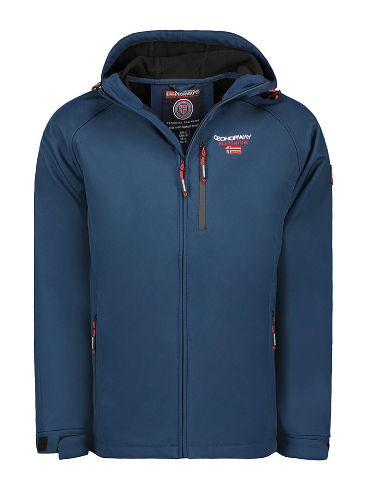 Geographical Norway Kurtka softshellowa "Takito" w kolorze granatowym rozmiar: M