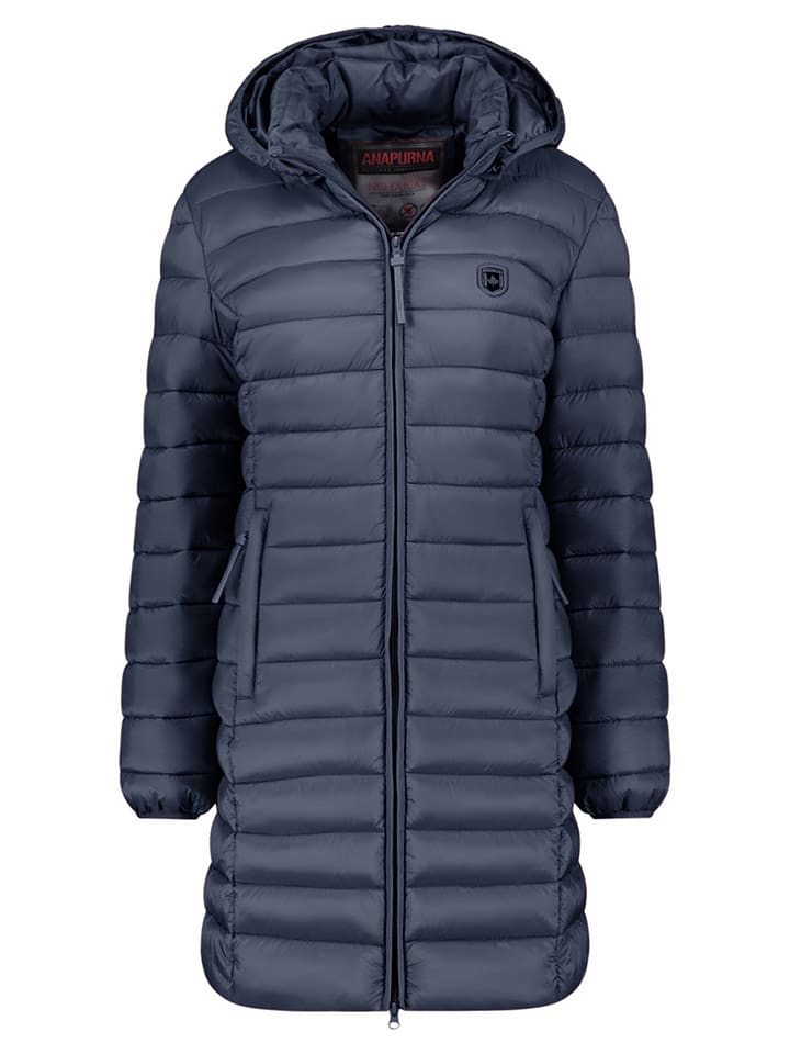 ANAPURNA Płaszcz pikowany "Akitalana" w kolorze granatowym rozmiar: M