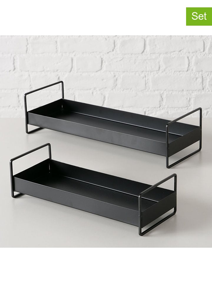 Boltze Tace (2 szt.) "Wolga" w kolorze czarnym rozmiar: onesize