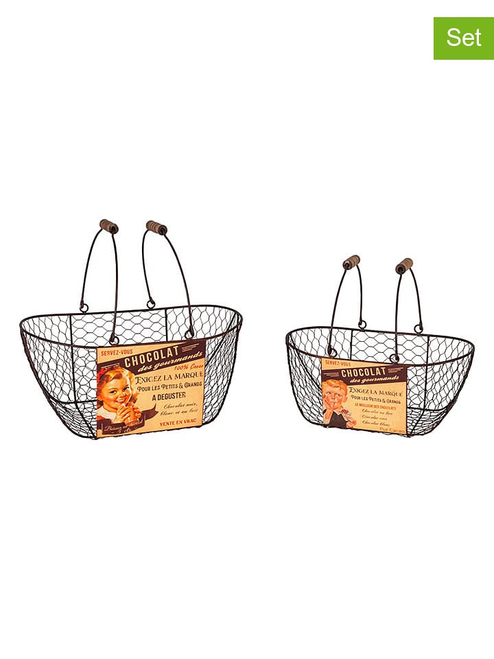Anticline Koszyki (2 szt.) "Chocolat" w kolorze czarno-jasnobrązowym rozmiar: onesize