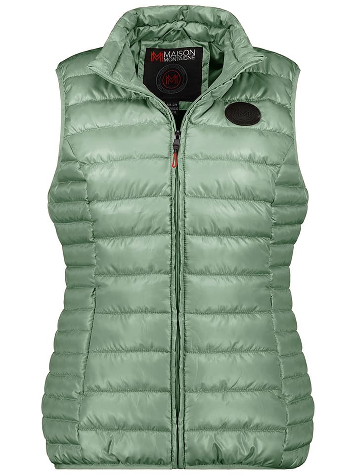 Maison Montaigne Kamizelka pikowana "Annemai" w kolorze zielonym rozmiar: XL