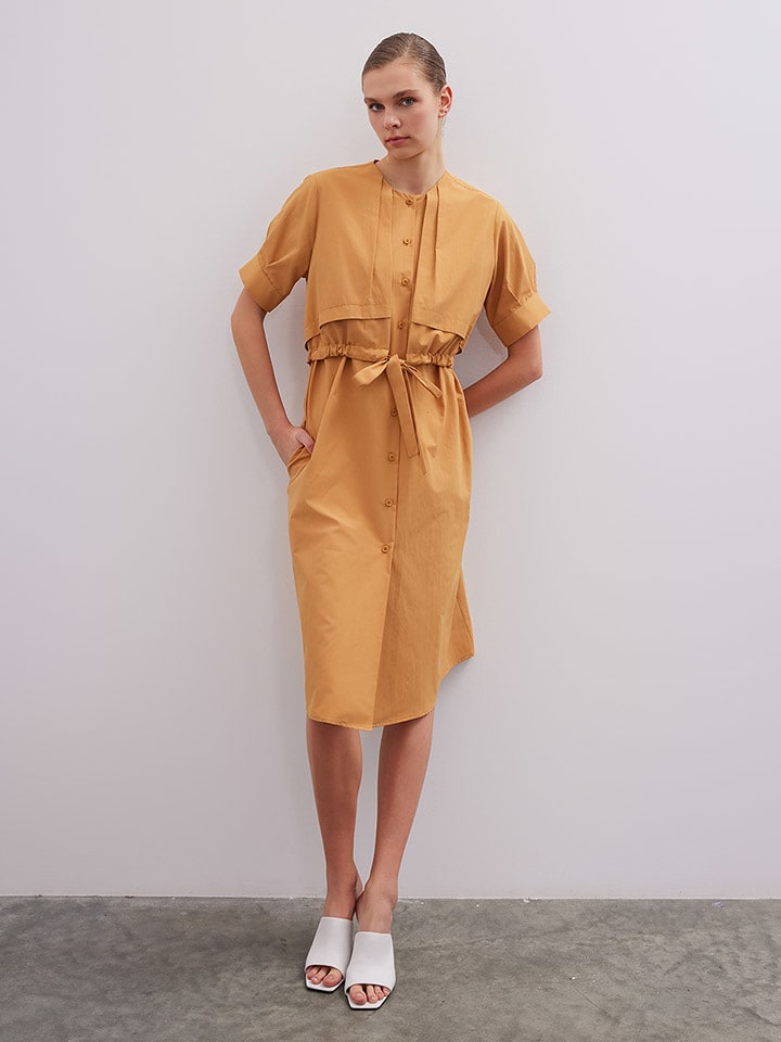 BGN Sukienka w kolorze karmelowym rozmiar: 38