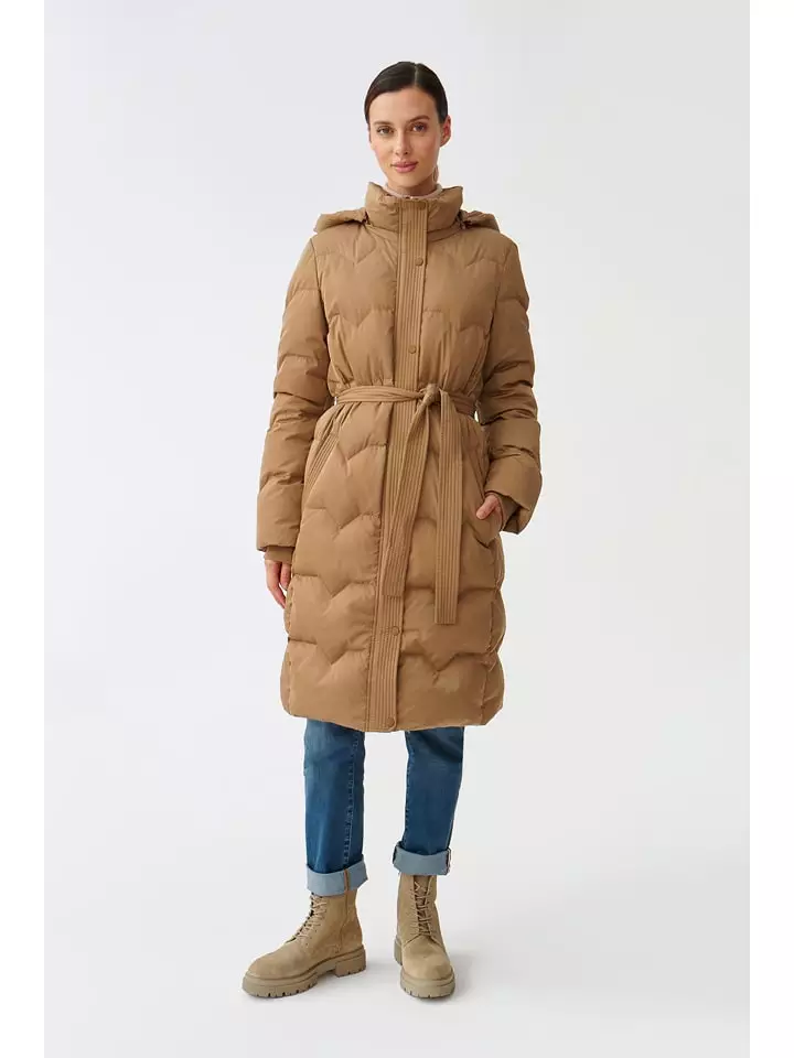 TATUUM Płaszcz puchowy w kolorze jasnobrązowym rozmiar: 36