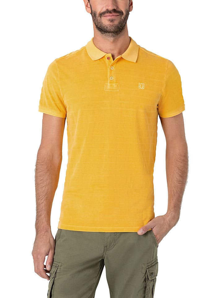 Timezone Koszulka polo w kolorze żółtym rozmiar: M