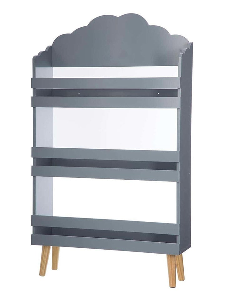 WellHome for Kids Regał w kolorze szarym na książki - 58 x 100 x 18 cm rozmiar: onesize