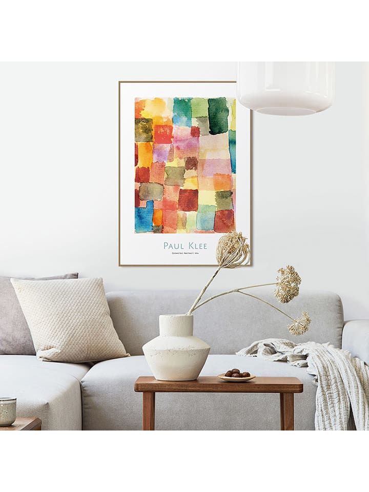 Orangewallz Druk artystyczny "Paul Klee - geometrical abstract" w ramce rozmiar: 50x70 cm