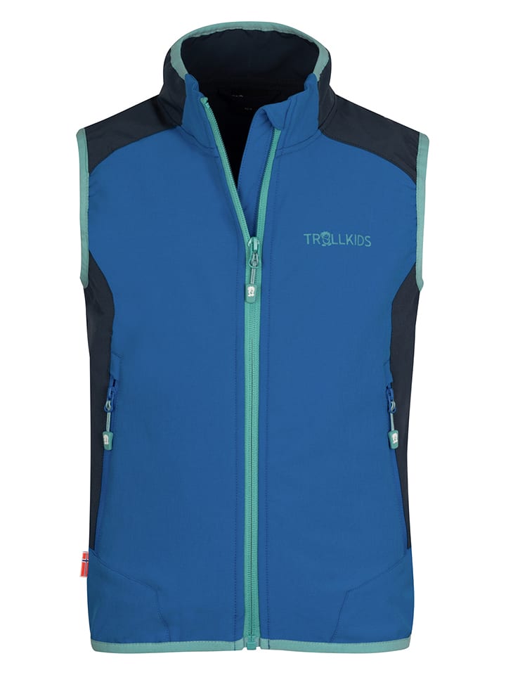 Trollkids Kamizelka funkcyjna "Balestrand" w kolorze niebiesko-czarnym rozmiar: 164