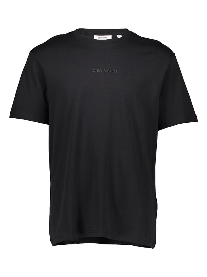 ONLY & SONS Koszulka w kolorze czarnym rozmiar: S