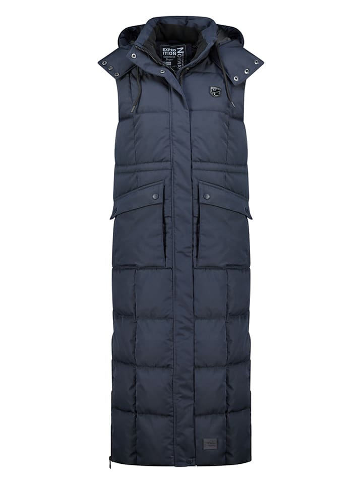 Geographical Norway Kamizelka pikowana "Varda" w kolorze granatowym rozmiar: 3XL