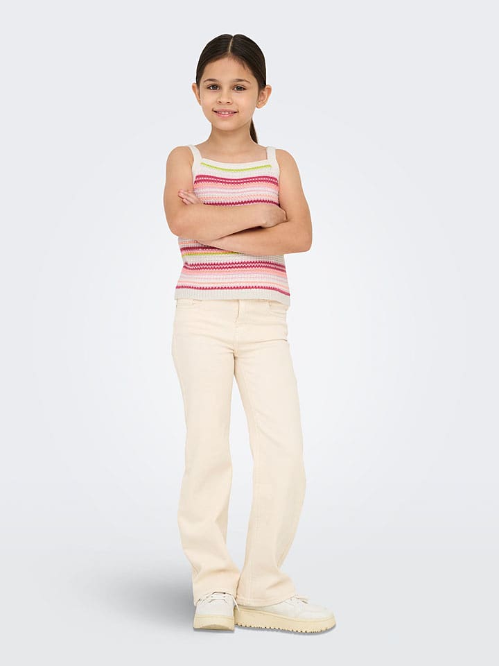 KIDS ONLY Top dzianinowy "Belli" w kolorze jasnoróżowym rozmiar: 122/128