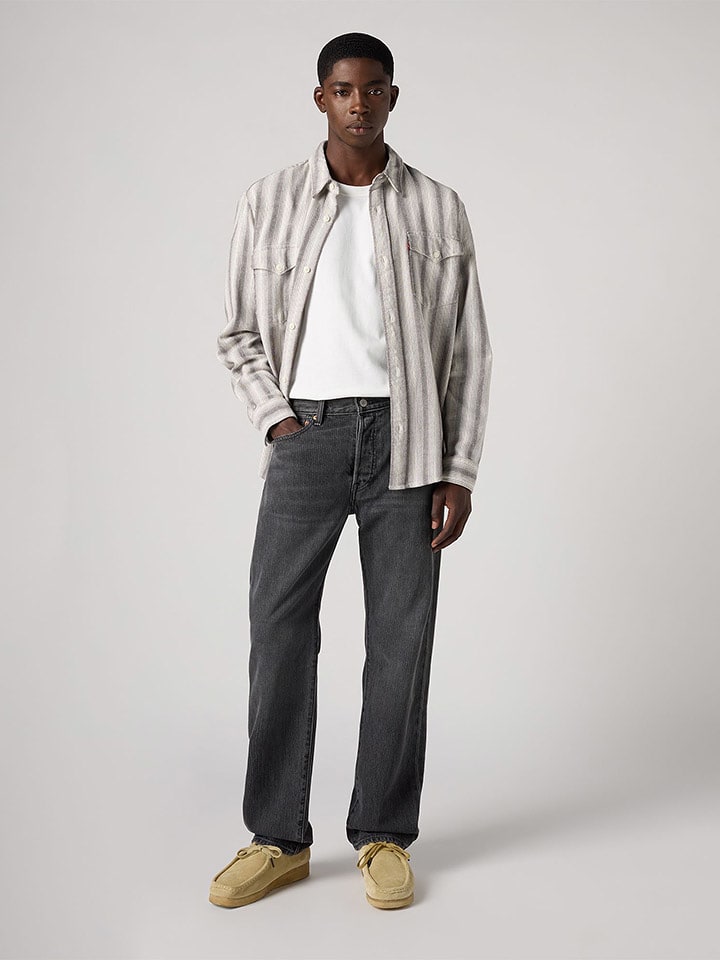 Levi's Dżinsy "501" - Regular fit - w kolorze szarym rozmiar: W34/L32