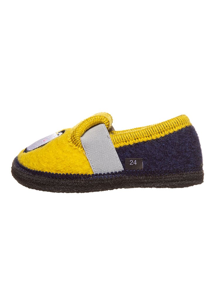 lamino Kapcie "Bobby Pinguin" w kolorze żółtym rozmiar: 24