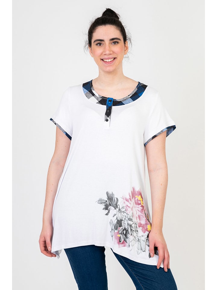 POMME ROUGE Koszulka w kolorze białym rozmiar: 44/46