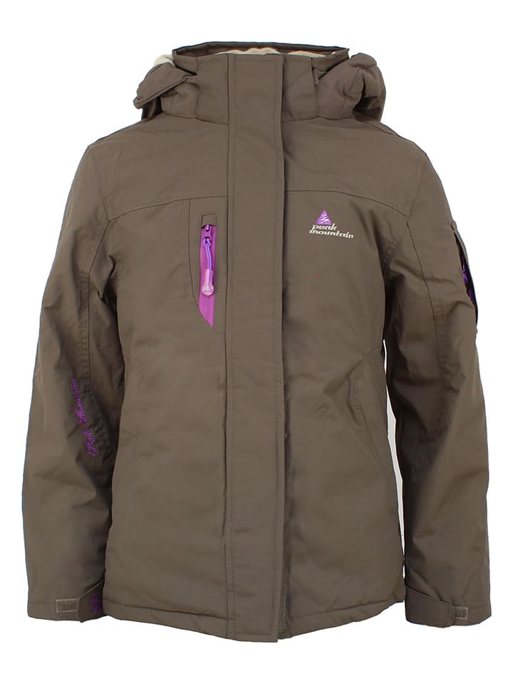 Peak Mountain Parka w kolorze brązowym rozmiar: 176