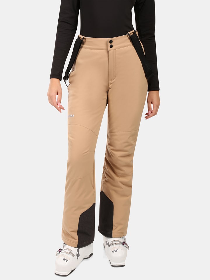 Kilpi Spodnie narciarskie "Elare" w kolorze beżowym rozmiar: 46