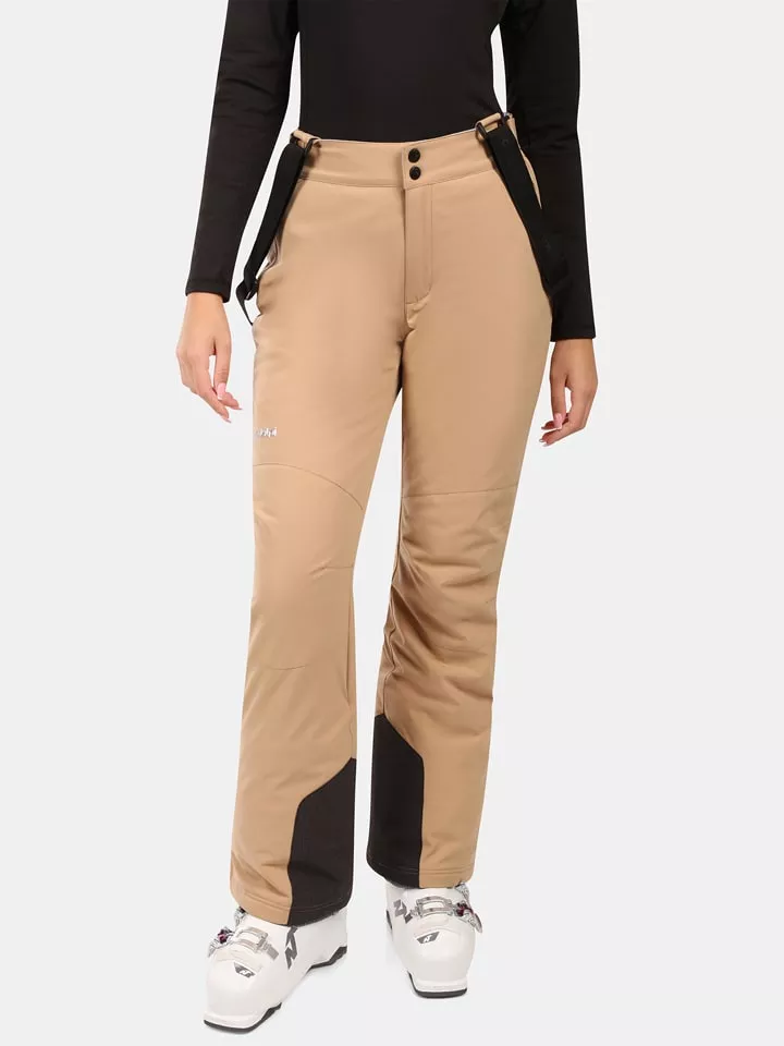 Kilpi Spodnie narciarskie "Elare" w kolorze beżowym rozmiar: 46